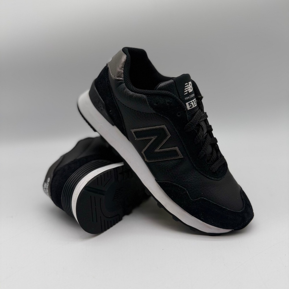 New Balance 515 Womens 6.5 Black Metallic Sneakers WL515OPB